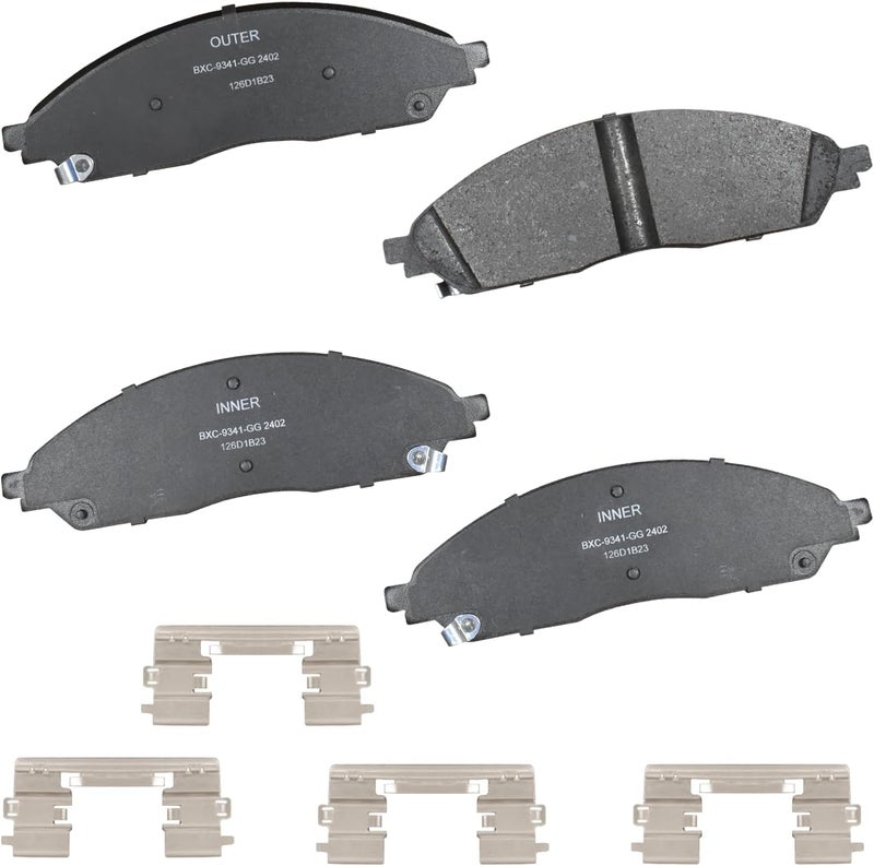 Bendix Premium SBC2402 Ceramic Front Brake Pads for Chrysler Pacifica 2024-2020, Jeep Grand Cherokee 2024-2023, Grand Cherokee L 2024-2022 - Image 1